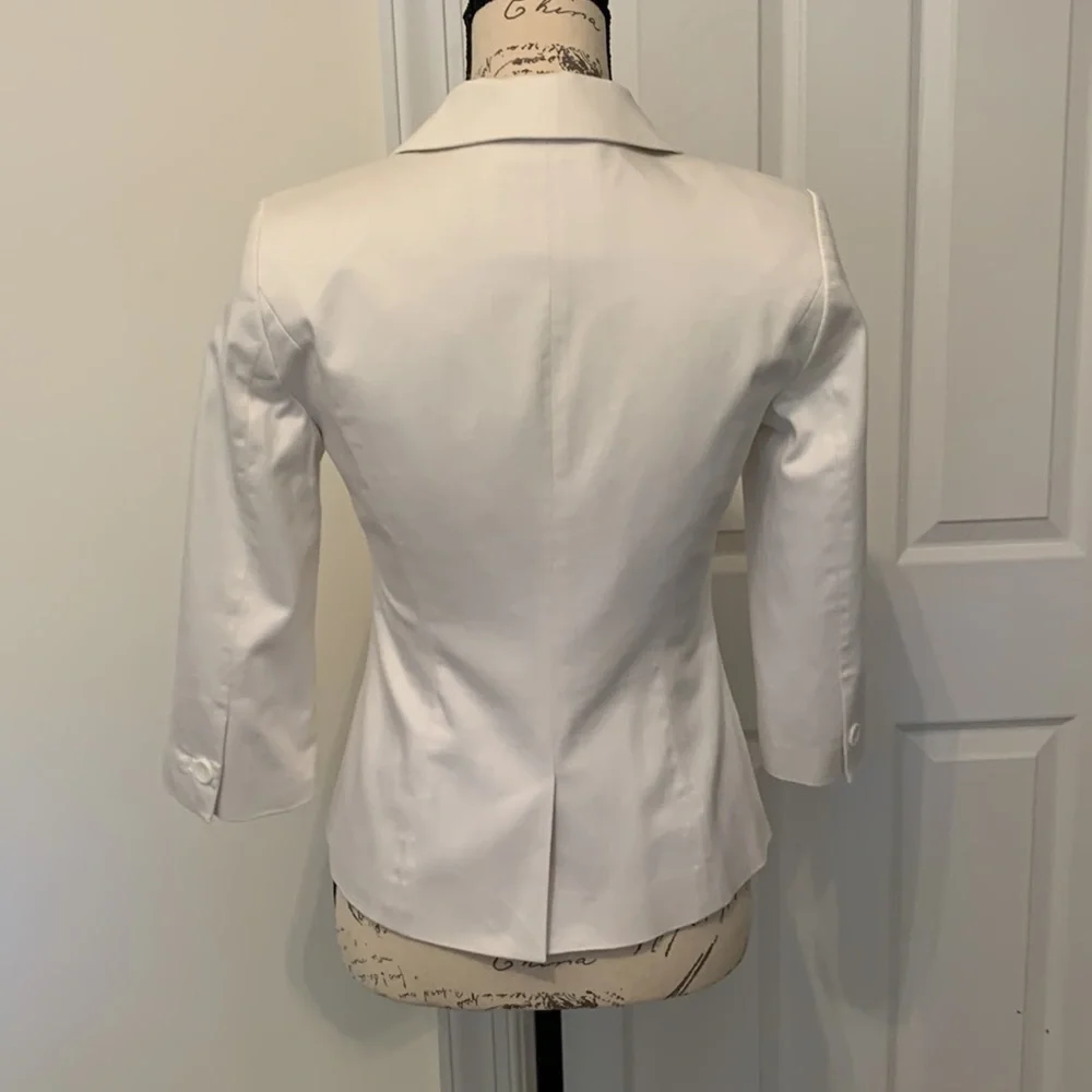Three quarter sleeve white jacket/blazer from Limited. Sz XS - Picture 2 of 6